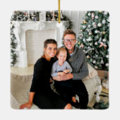 Text für Schreibmaschine Erste Weihnachtsfeier Neu Keramikornament (Rückseite)