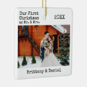 Text für Schreibmaschine - Erste Weihnachtszeit - Keramikornament (Rechts)