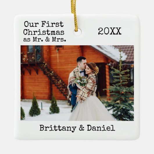 Text für Schreibmaschine - Erste Weihnachtszeit -  Keramikornament (Vorderseite)