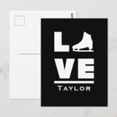 Text für synchrone Liebe und Live-Skaten Postkarte (Vorne/Hinten)