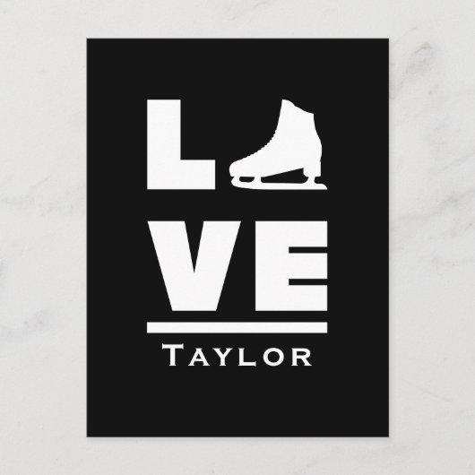 Text für synchrone Liebe und Live-Skaten Postkarte (Vorderseite)