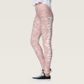 TEXT FÜR Weichgrapefruits Pink Light Glitzer CUSTO Leggings (Links)