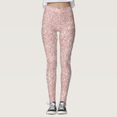 TEXT FÜR Weichgrapefruits Pink Light Glitzer CUSTO Leggings (Vorderseite)