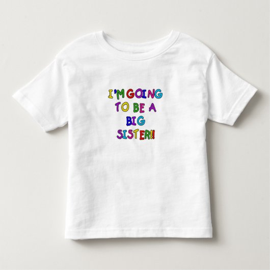Text Future Big Sister Kleinkind T-shirt (Vorderseite)