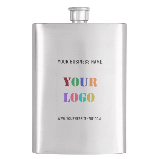 Text-Geschenkidee für Ihr Unternehmen anpassen Flachmann (Vorderseite)