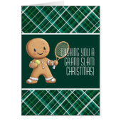 🎾 🎄 Text, Gingerbread Grand Slam (Vorne)