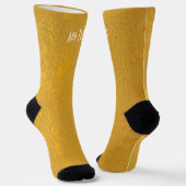 Text-Gold-Looking-Socken hinzufügen Socken (Gewinkelt)
