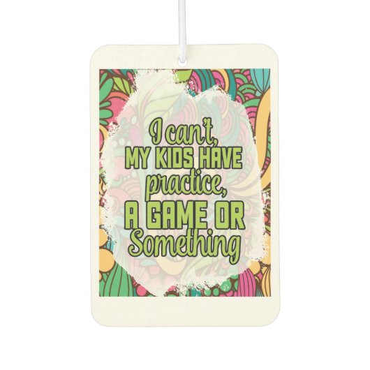 Text Graphic Air Freshener für einen stilvollen Bo Autolufterfrischer (Vorderseite)