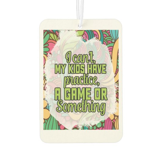 Text Graphic Air Freshener für einen stilvollen Bo Autolufterfrischer (Rückseite)