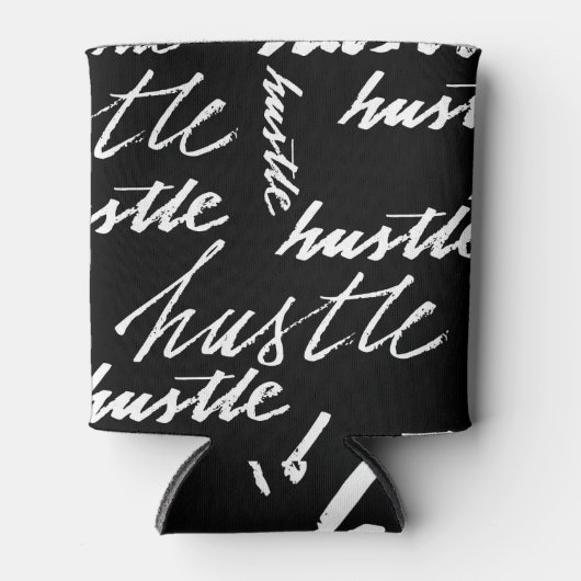 Text: Grunge Musik Muster. Dosenkühler (Vorderseite)