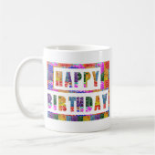 Text-Grüße: ALLES GUTE ZUM GEBURTSTAG Kaffeetasse (Links)