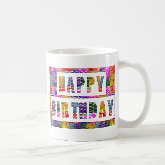 Text-Grüße: ALLES GUTE ZUM GEBURTSTAG Kaffeetasse (Rechts)