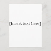 Text hier einfügen postkarte (Vorderseite)