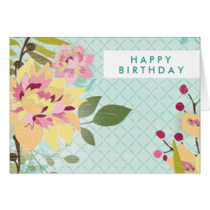 Text hinzufügen Blumengarten, blauer Hintergrund