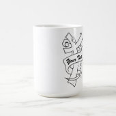 Text hinzufügen - Combo-Tasse Kaffeetasse (Mittel)