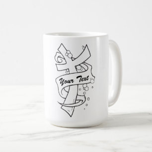 Text hinzufügen - Combo-Tasse Kaffeetasse