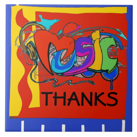 Text hinzufügen, Dank, Text bearbeiten, Namen hinz Fliese (Vorderseite)