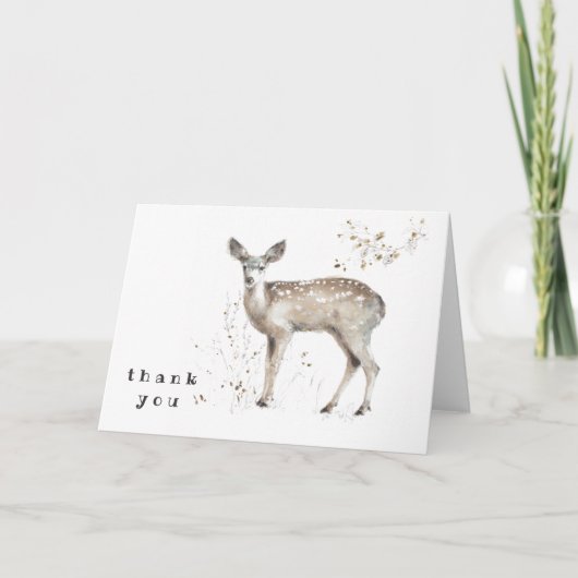 Text hinzufügen | Ein Waldspaziergang IX Dankeskarte (Vorderseite)