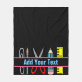 Text hinzufügen - Fleece Blankon (Vorderseite)