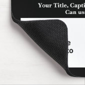 Text hinzufügen, Foto des Zuges hier 4 Rechteck-Fo Mousepad (Ecke)