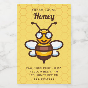 Text hinzufügen Honey Jar Label Lebensmitteletikett