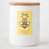 Text hinzufügen | Honey Jar Label Lebensmitteletikett (Vorderseite)
