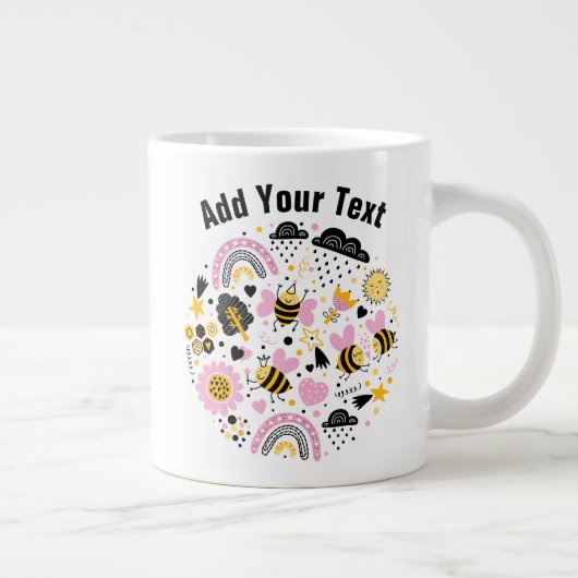 Text hinzufügen - Jumbo-Tasse (Rechts)