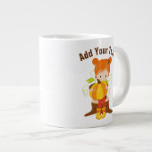 Text hinzufügen - Jumbo-Tasse (Vorderseite Rechts)