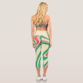Text hinzufügen l Übung l Modernes Retro-Agromarmo Capri Leggings (Rückseite)