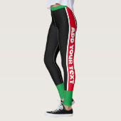 Text hinzufügen l Workout l Black Red Green Leggings (Links)