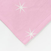 Text I LIEBE IHNEN für immer Weiße Sterne rosa änd Fleecedecke (Ecke)