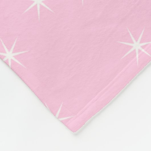 Text I LIEBE IHNEN für immer Weiße Sterne rosa änd Fleecedecke (Ecke)