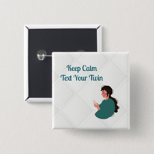 Text - Ihre Zwillinge Button (Vorne & Hinten)