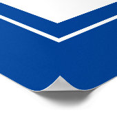 Text in den Farben der Fahne, Name des Kandidaten  Poster (Ecke)