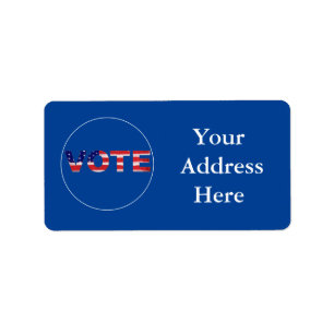 Text in Flag-Farben abstimmen Adressaufkleber