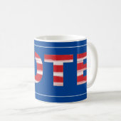 Text in Flag-Farben abstimmen Kaffeetasse (VorderseiteRechts)