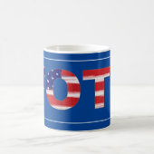 Text in Flag-Farben abstimmen Kaffeetasse (Mittel)