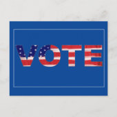 Text in Flag-Farben abstimmen Postkarte (Vorderseite)