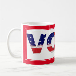 Text in Flag-Farben rot abstimmen Kaffeetasse