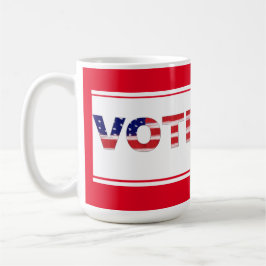 Text in Flag-Farben rot abstimmen Kaffeetasse