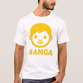 Text in Tasmanisch: Nanga und gelbes Gesicht T-Shirt