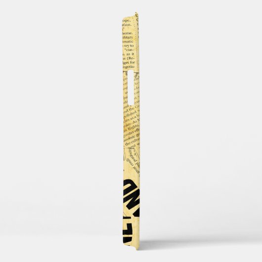 Text in Zeitungen mit altem Papier Case-Mate iPhone Hülle (Rückseite / Rechts)