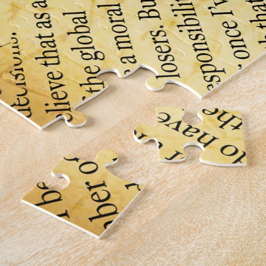 Text in Zeitungen mit altem Papier Puzzle (Seite)