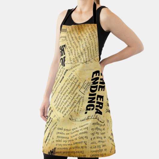 Text in Zeitungen mit altem Papier Schürze (InSitu)