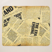 Text in Zeitungen mit altem Papier Sherpadecke (Vorderseite (Horizontal))