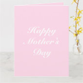 Text individualisieren Happy Mother Day, eleganter Karte (Gelbe Blume)