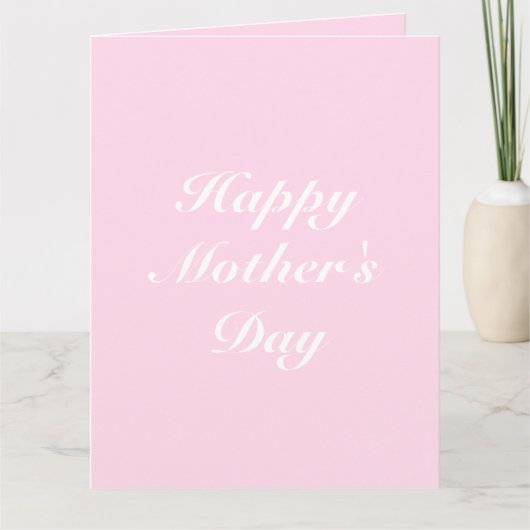 Text individualisieren Happy Mother Day, eleganter Karte (Vorderseite)