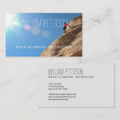 Text-integriertes Felsen-KletternFoto Visitenkarte (Vorne/Hinten)