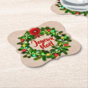 Text Joyeux Noël bearbeiten Untersetzer