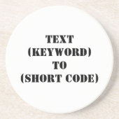 TEXT (KEYWORD) BIS (KURZER CODE) GETRÄNKEUNTERSETZER (Vorne)